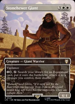 Stonehewer Giant (Borderless) - Lord of the Rings Commander [Near Mint] - Image 1