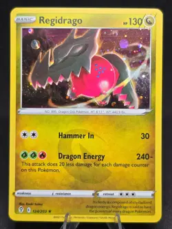Pokemon TCG Regidrago 124/203 Crown Zenith Cosmos Holo Rare NM - Image 1