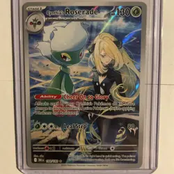 Cynthia's Roserade 184/182 SV10 Destined Rivals Illustration Rare Pokemon - Image 1