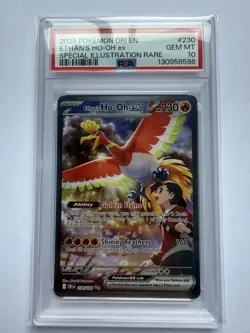 Pokemon TCG: Ethan's Ho-Oh ex 230/182 SIR Destined Rivals 2025 GEM MINT PSA 10 - Image 1