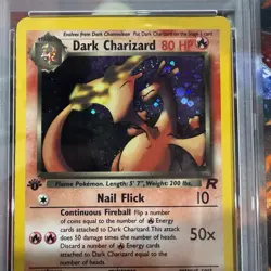 PSA 3 VG 1st Edition Dark Charizard Holo 4/82 2000 Pokemon TCG Team Rocket - Image 2