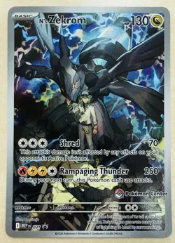 N's Zekrom #31 ( Pokemon Center Stamp) ETB Promo Ascended Heroes Pokemon TCG NM - Image 1