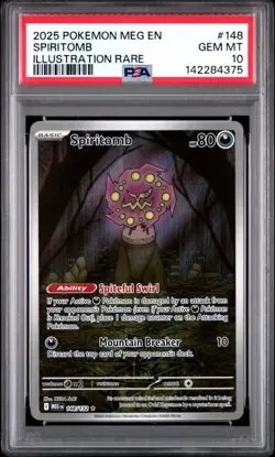 SPIRITOMB #148 PSA 10 • 2025 POKEMON MEG EN-MEGA EVOLUTION ILLUSTRATION RARE - Image 1