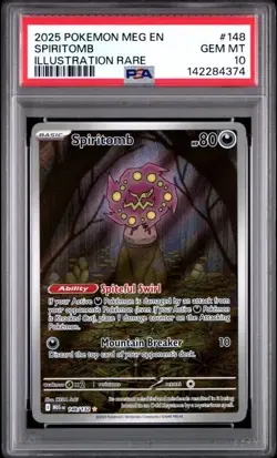 SPIRITOMB #148 PSA 10 • 2025 POKEMON MEG EN-MEGA EVOLUTION ILLUSTRATION RARE - Image 3