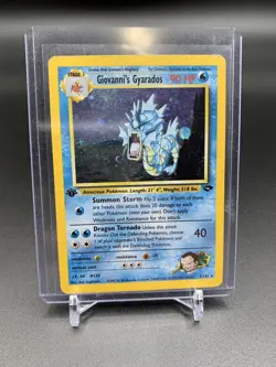 Pokemon 1st Edition Holo Giovanni’s Gyarados Gym Challenge 5/132 LP - Image 1