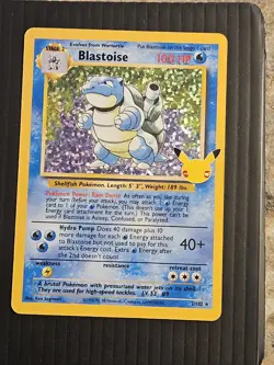 2021 Pokemon SWSH Celebrations Blastoise Classic Collection #2/102 NM - Image 1