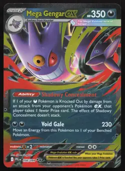 Mega Gengar ex 056/094 PFL Phantasmal Flames Pokemon - NM - Image 1
