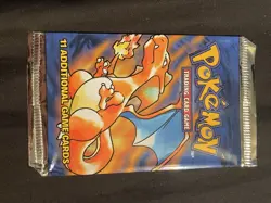 Pokemon TCG Base Set Booster Pack EMPTY Charizard Artwork WOTC - Image 1