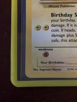 Birthday Pikachu 24/53 Celebrations Holo Black Star Promo Pokemon NM - Image 3