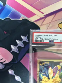 1999 Pokemon TCG Ekans Series 1 Rare Gold Sticker #G13 PSA 9 MINT - Image 2