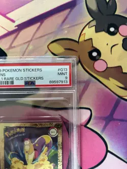 1999 Pokemon TCG Ekans Series 1 Rare Gold Sticker #G13 PSA 9 MINT - Image 5