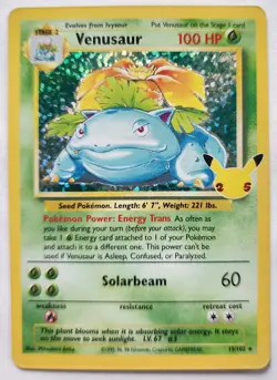Venusaur 15/102 | Celebrations | 25th Anniversary Holo | Pokemon TCG - Image 1