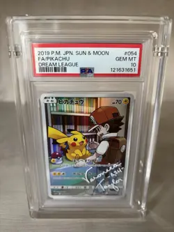 SIGNED Pikachu Pokemon 2019 Dream League Japanese 054 PSA 10 Veronica Taylor - Image 1