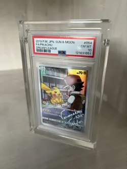 SIGNED Pikachu Pokemon 2019 Dream League Japanese 054 PSA 10 Veronica Taylor - Image 3
