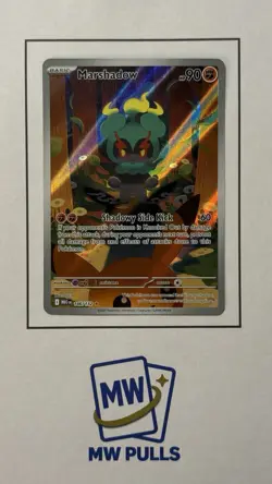 Pokemon Marshadow 146/132 Me01: Mega Evolution Illustration Rare Full Art Holo - Image 1