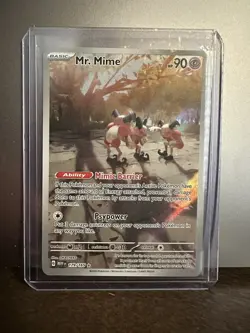 Pokemon TCG Mr. Mime Scarlet & Violet - 151 179/165 Holo Illustration Rare - Image 1