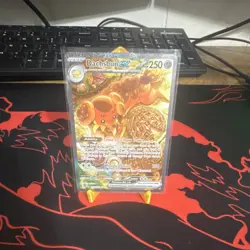 Pokemon Dachsbun ex Stellar Crown Rare Holo 169/142 English (PSA 10 Potential) - Image 1