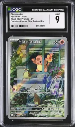 2023 Pokemon SVP Obsidian Flammen Pokemon #044 Charmander PSA CGC 9 - Image 1