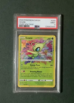 Celebi 2020 Pokemon Vivid Voltage PSA 9 #009 - Image 1
