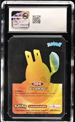 CGC 8.5 Elekid 2006 German Special Edition POP 1 Only Graded Pokemon - Image 2