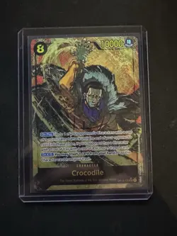 Crocodile Alt art OP14-120 SEC ALT THE AZURE SEA'S SEVEN English - Image 1
