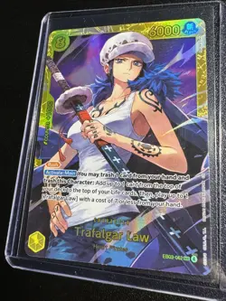 One Piece TCG Heroines Edition EB-03 Trafalgar Law Secret Rare EB03-062 SEC - Image 2