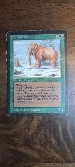 MTG War Mammoth Beta - Image 1