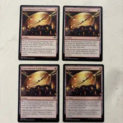 Magic the Gathering MTG Experimental Synthesizer Play Set Of 4 Cards - Image 1