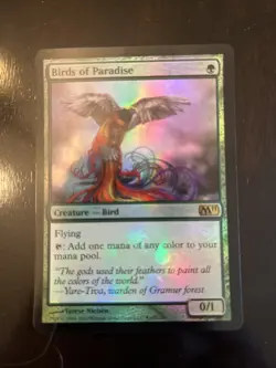 Buy A Box Promo Birds Of Paradise Rare Foil M11 MTG Magic The Gathering NM - Image 1