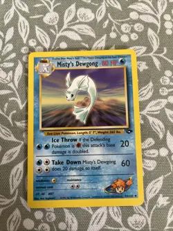 Misty’s Dewgong 54/132 Gym Challenge Pokemon Card TCG Excellent Condition - Image 1
