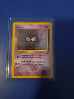 Gastly 75/130 Base Set 2 Pokemon Card 2000 Vintage WOTC Common - Image 1