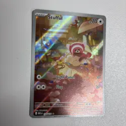 Stufful 154/132 Holo Secret Rare Pokemon Card Near Mint - Image 2