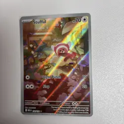 Stufful 154/132 Holo Secret Rare Pokemon Card Near Mint - Image 3