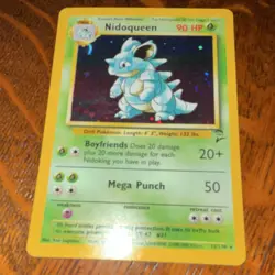 Pokemon Nidoqueen Base Set 2 Holo Rare Card 12/130 90 HP Stage 2 English - Image 1