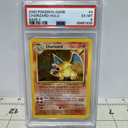 2000 pokemon game base ii 4 charizard-holo Psa 6 - Image 1