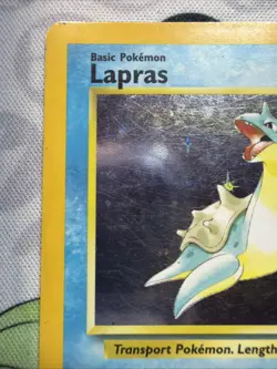 Pokemon TCG Lapras Fossil 10/62 Holo Unlimited Holo Rare HP - Image 2