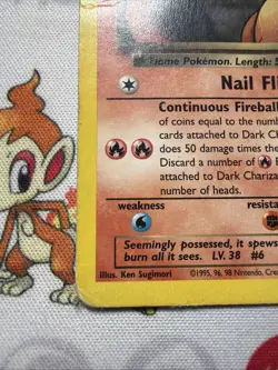 Pokemon Dark Charizard Rare Unlimited Team Rocket 21/82 Regular Damaged - Image 5