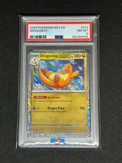 2025 Pokemon TCG M24 McDonald's #012 Dragonite PSA 8 Near-Mint - Image 1