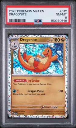 2025 Pokemon TCG M24 McDonald's #012 Dragonite PSA 8 Near-Mint - Image 2