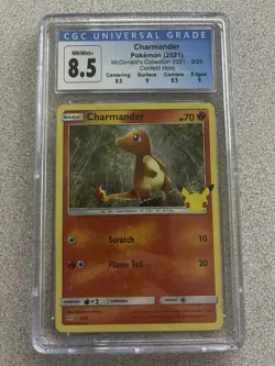 Pokemon 2021 McDonald’s Collection 9/25 Charmander CGC 8.5 - Image 1