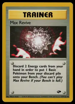 Max Revive #117/132 Gym Challenge Uncommon Trainer Pokemon TCG NM - Image 1