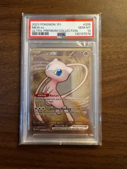 Pokemon TCG Scarlet & Violet 151 Mew EX Metal Card 205/165 - Image 1