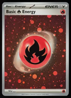 Fire Energy 002 Scarlet & Violet Energies Holo NM w/ SWIRL 🌀 - Image 1
