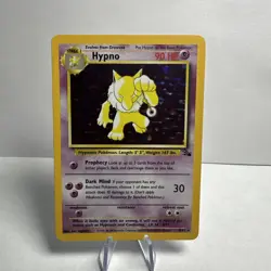 Pokemon Vintage TCG Hypno 8/62 Fossil Set Holo Unlimited Rare - Image 1