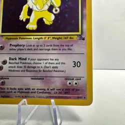 Pokemon Vintage TCG Hypno 8/62 Fossil Set Holo Unlimited Rare - Image 4