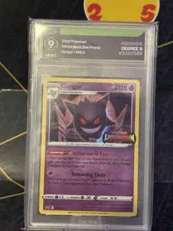 Degree 9 MINT Gengar SWSH241 Black Star Promo Lost Origin Prerelease Pokemon TCG - Image 2