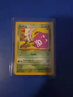 KOFFING - Team Rocket Set - 58/82 VINTAGE WOTC- Pokemon Card - Unlimited - NM - Image 1