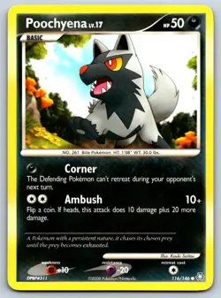 Poochyena - Legends Awakened 116/146 Vintage Pokemon Card MP - Image 1