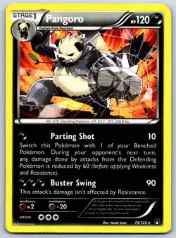 Pangoro - XY - BREAKpoint 75/122 Vintage Pokemon Card HP - Image 1