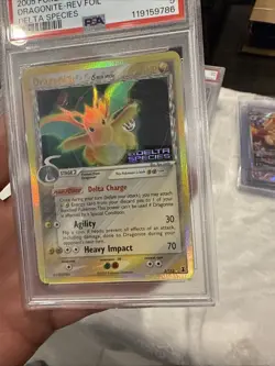 2005 POKEMON EX DELTA SPECIES #3 DRAGONITE-REVERSE FOIL PSA 5 - Image 4
